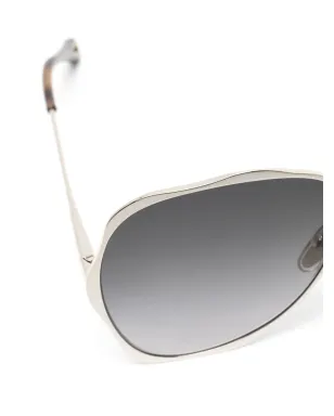 Chloé Eyewear ロゴ入りパイロットフレームサングラス - サムネイル3