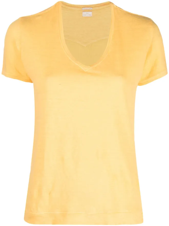 Massimo Alba Massimo Alba Flores 半袖リネンTシャツの商品画像