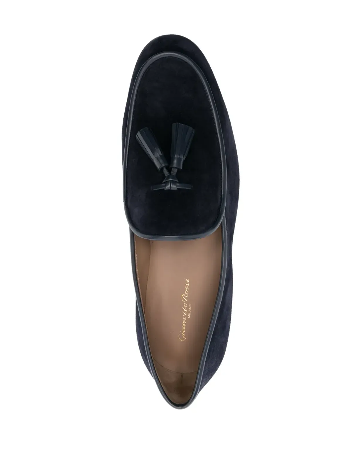 Gianvito Rossi タッセルディテール スウェード ローファー - 画像4