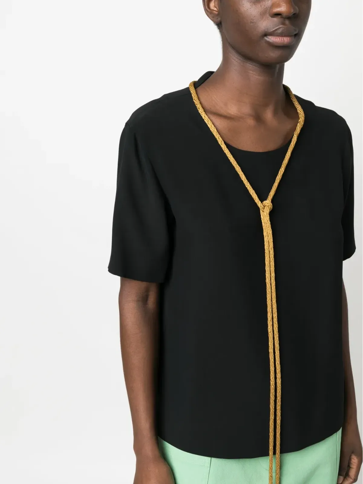 Moschino Pre-Owned コードディテール Tシャツ - ブラック - 画像5