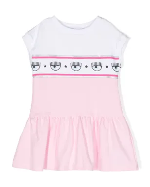 Chiara Ferragni Kids ロゴディテール コットン ドレス - サムネイル1