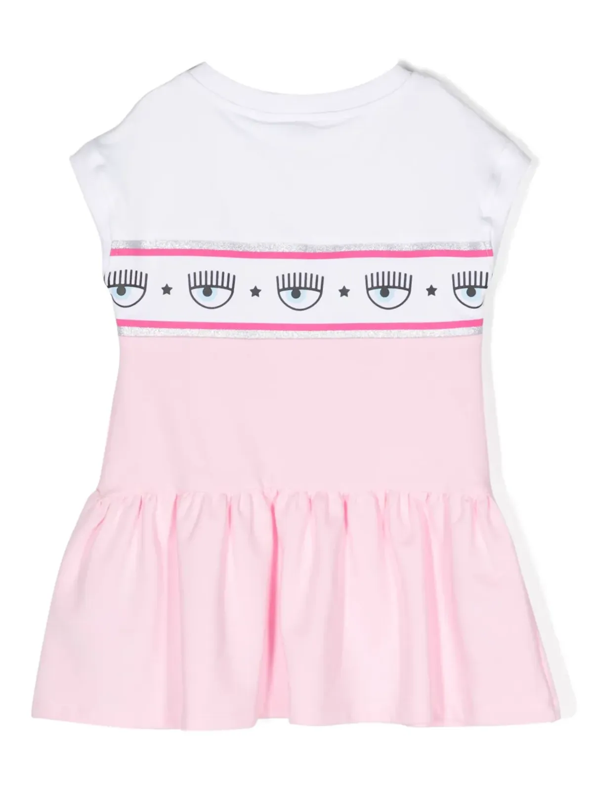 Chiara Ferragni Kids ロゴディテール コットン ドレス - 画像2
