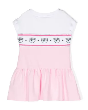Chiara Ferragni Kids ロゴディテール コットン ドレス - サムネイル2