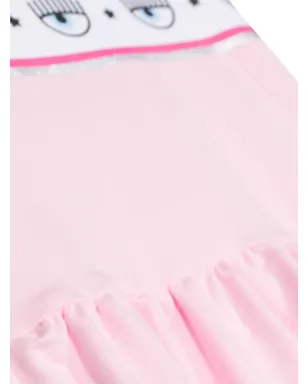 Chiara Ferragni Kids ロゴディテール コットン ドレス - サムネイル3