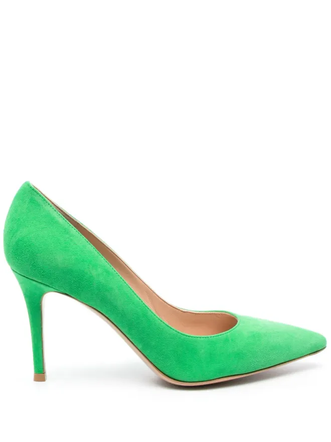 Gianvito Rossi Gianvito Rossi suede stiletto pumps - Greenの商品画像