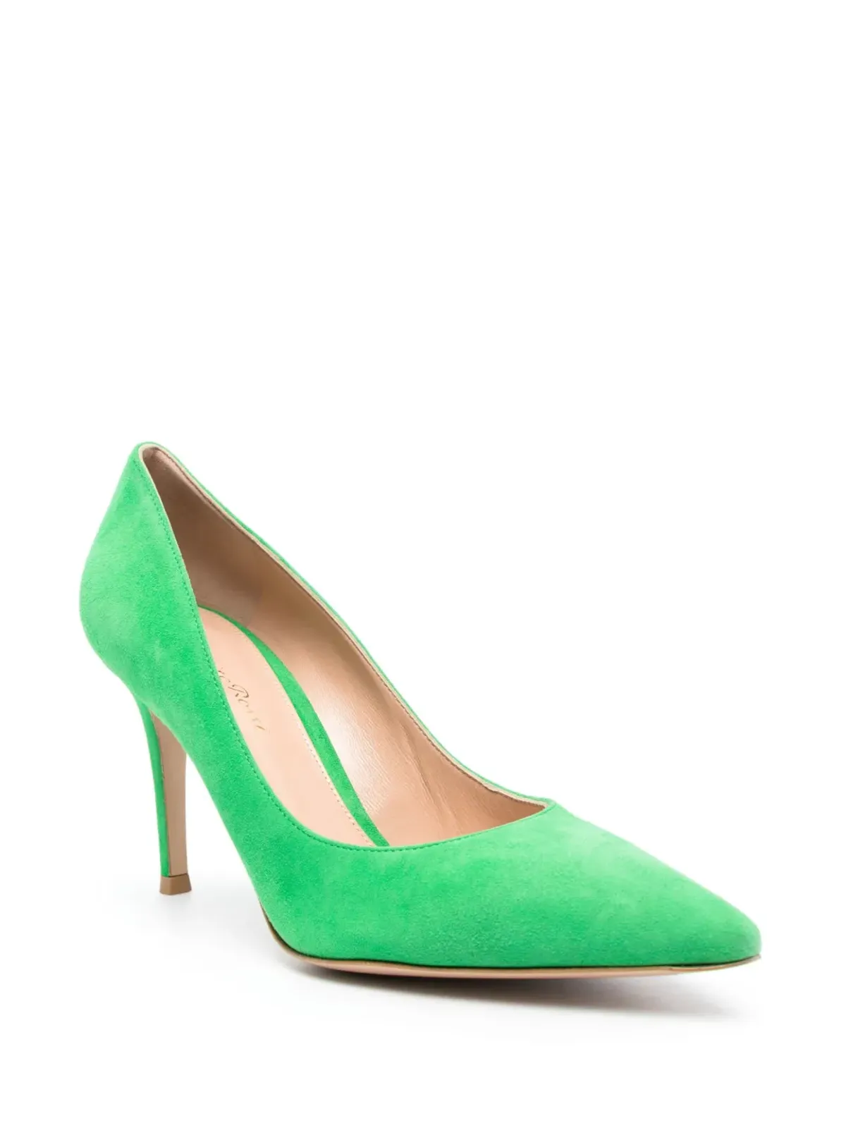 Gianvito Rossi suede stiletto pumps - Green - 画像2