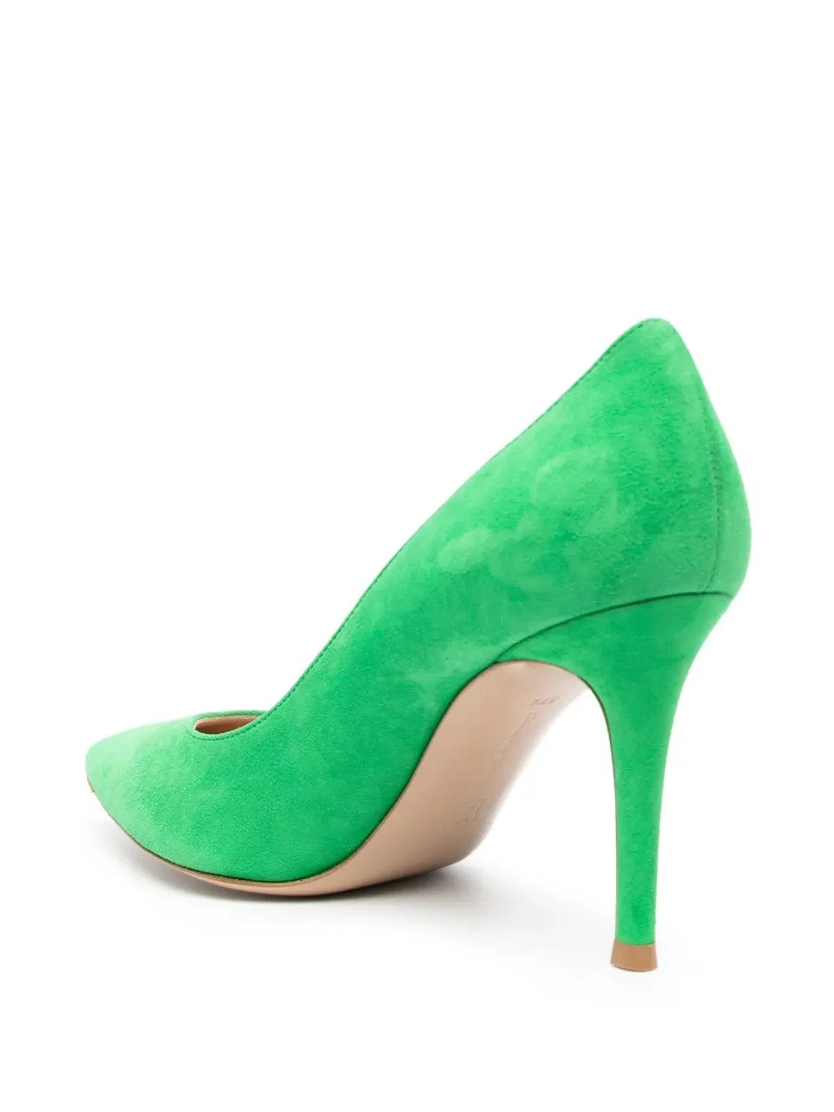 Gianvito Rossi suede stiletto pumps - Green - 画像3