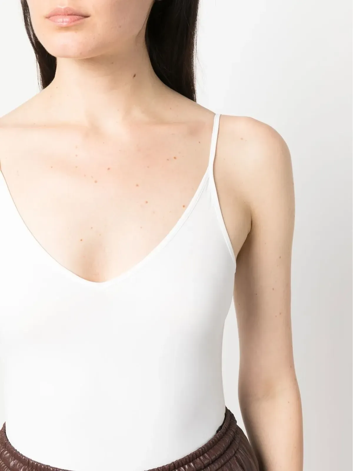 Jil Sander ノースリーブストレッチボディスーツ - 画像5