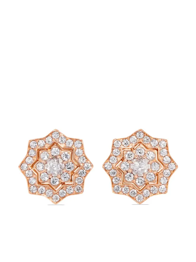 David Morris David Morris アストラ ダイヤモンド スタッド ピアス 18K ローズゴールドの商品画像