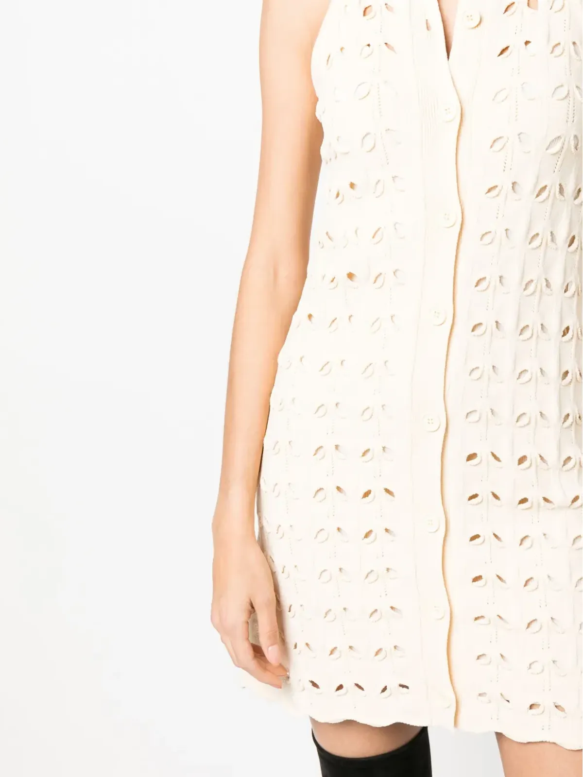 Sportmax リボロ crochet ショートドレス - Neutrals - 画像5