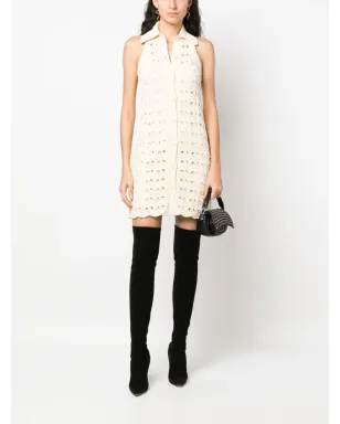 Sportmax リボロ crochet ショートドレス - Neutrals - サムネイル2