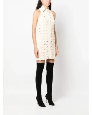 Sportmax リボロ crochet ショートドレス - Neutrals - サムネイル3