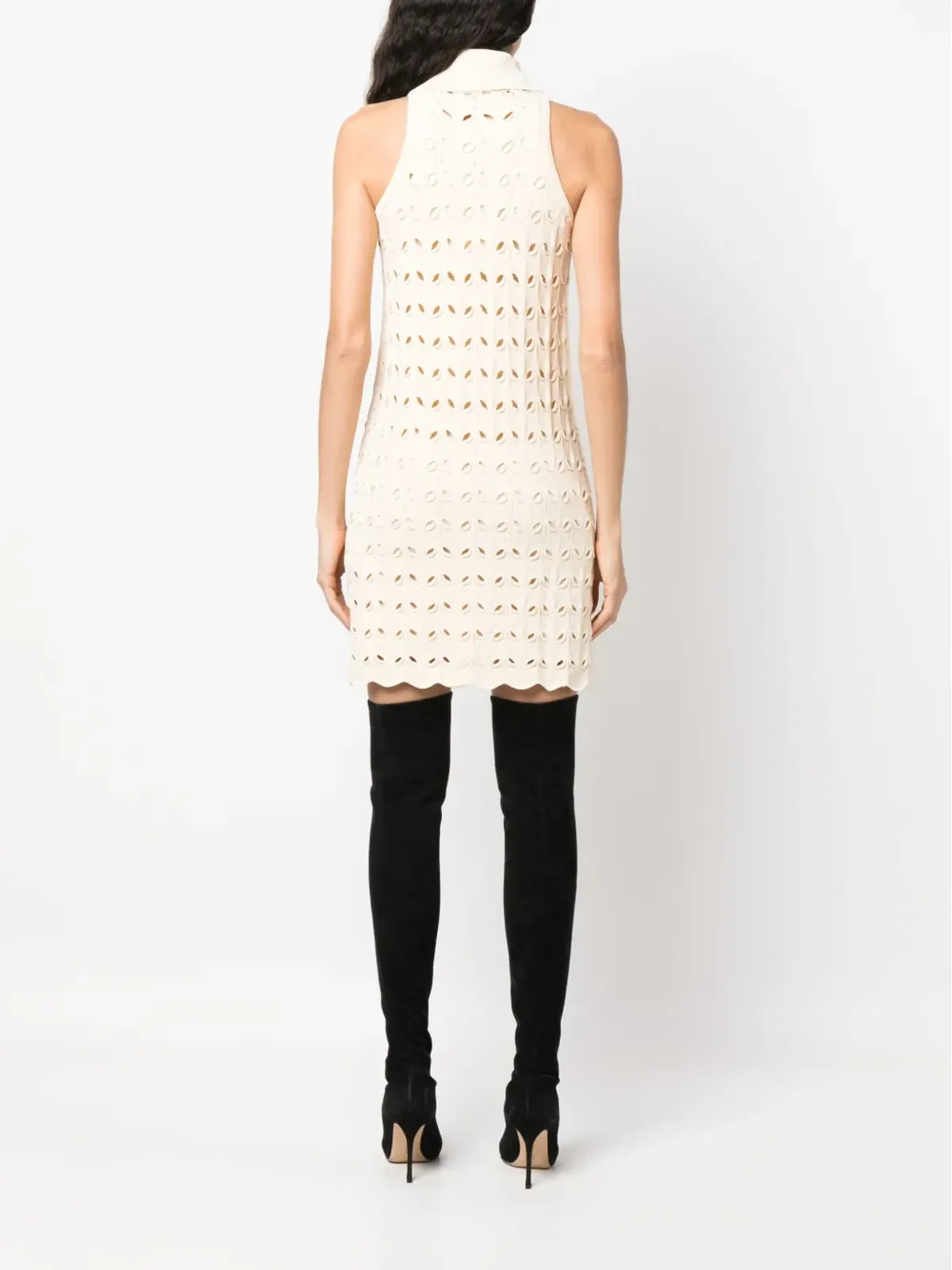 Sportmax リボロ crochet ショートドレス - Neutrals - 画像4