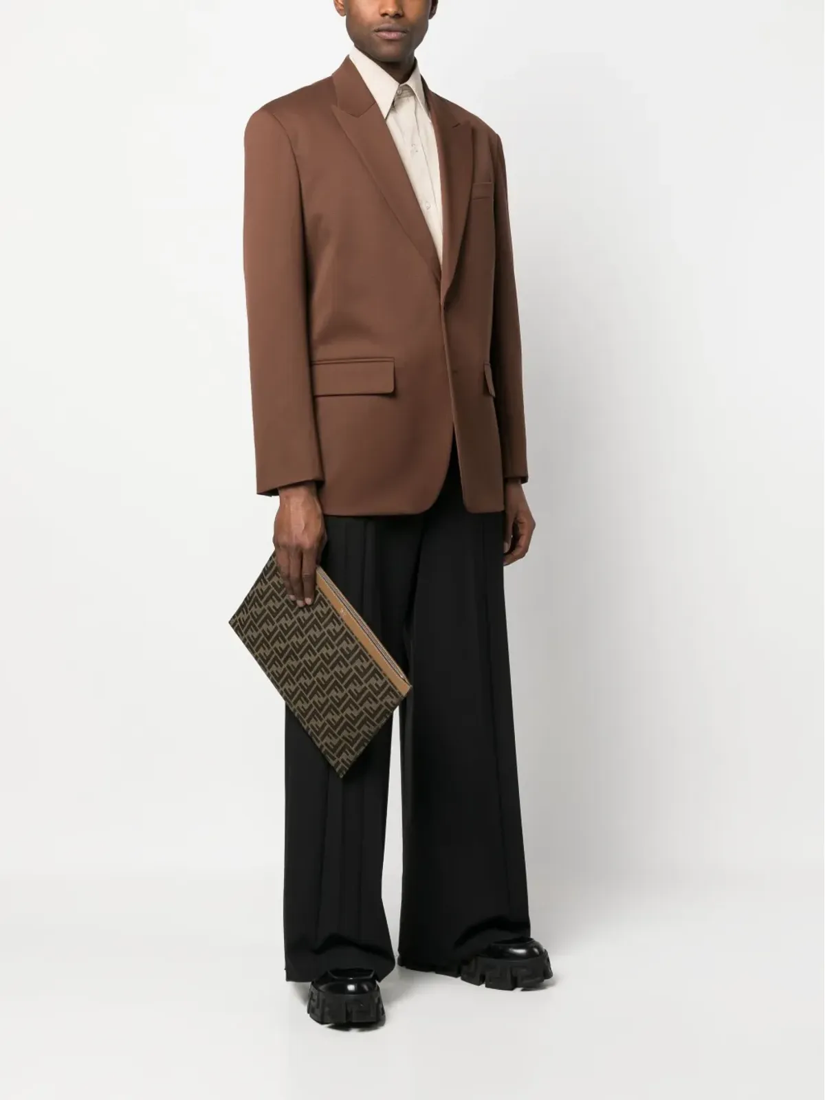 FENDI モノグラムパターン クラッチバッグ - 画像2