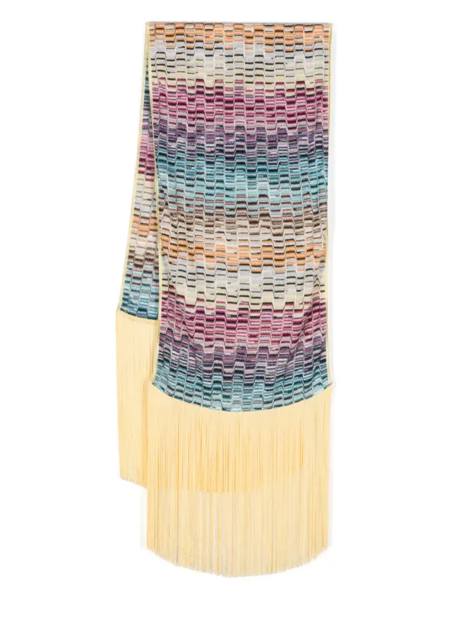Missoni Missoni フリンジ付きニットスカーフの商品画像