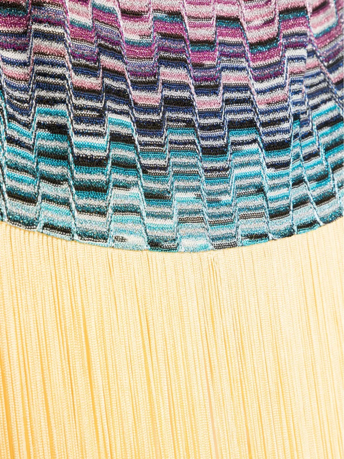 Missoni フリンジ付きニットスカーフ - 画像2
