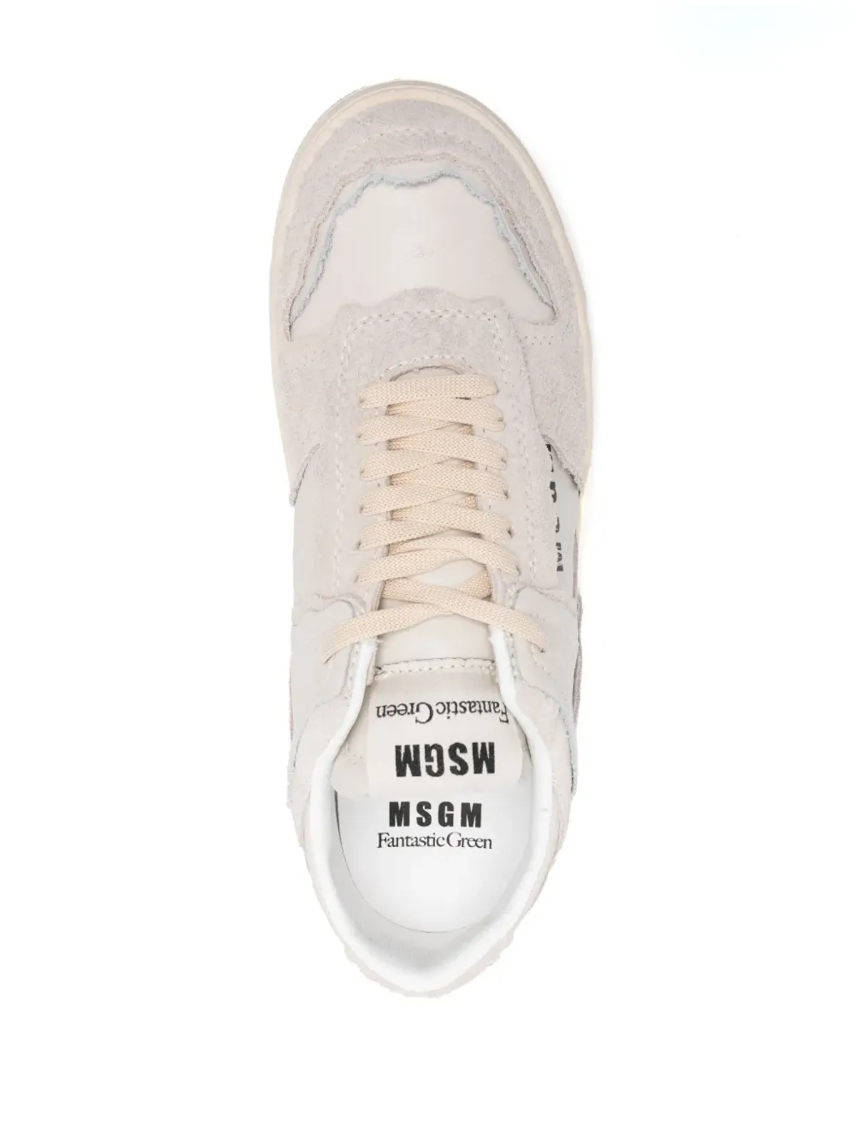 MSGM ロゴプリントスニーカー - 画像4
