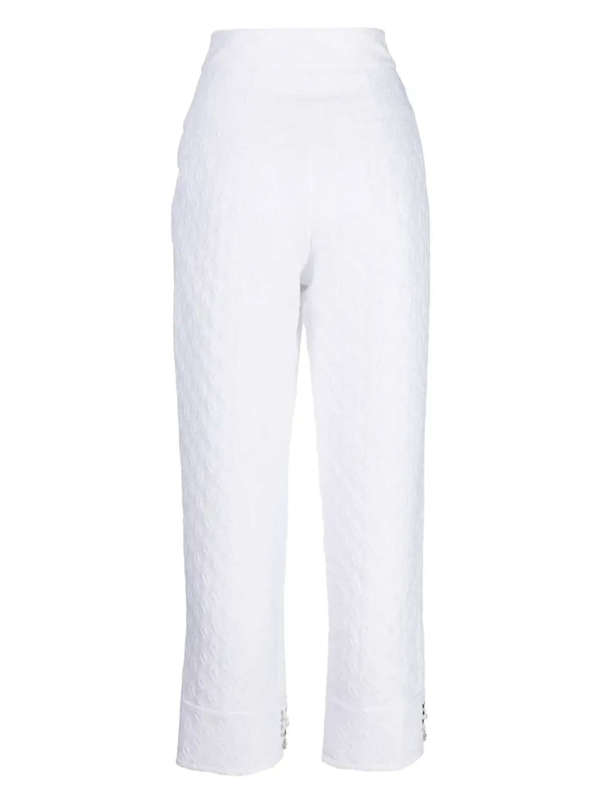 SHIATZY CHEN embroidered-pearl cropped trousers - 画像2
