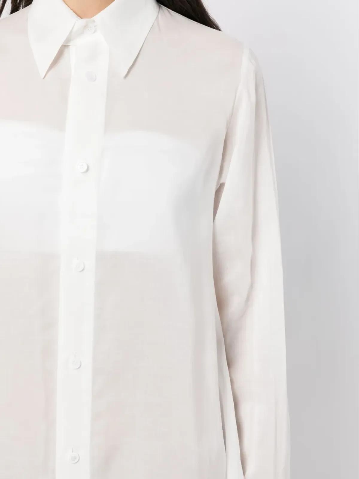 Yohji Yamamoto ドレープディテールのアシンメトリードレス - 画像5