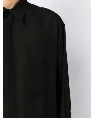 Yohji Yamamoto シアー仕上げ ロングシャツ - サムネイル5