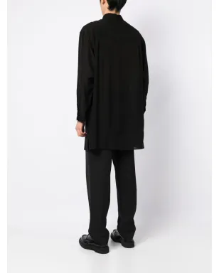 Yohji Yamamoto シアー仕上げ ロングシャツ - サムネイル4
