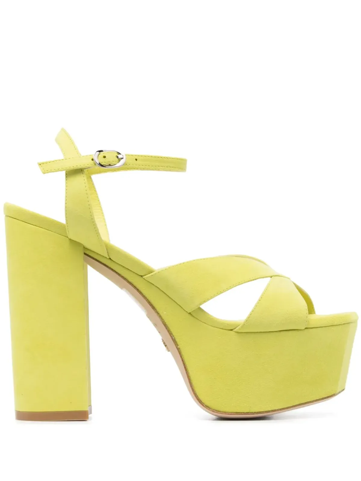Stuart Weitzman Miami 140mmプラットフォームサンダル - グリーン - 画像1