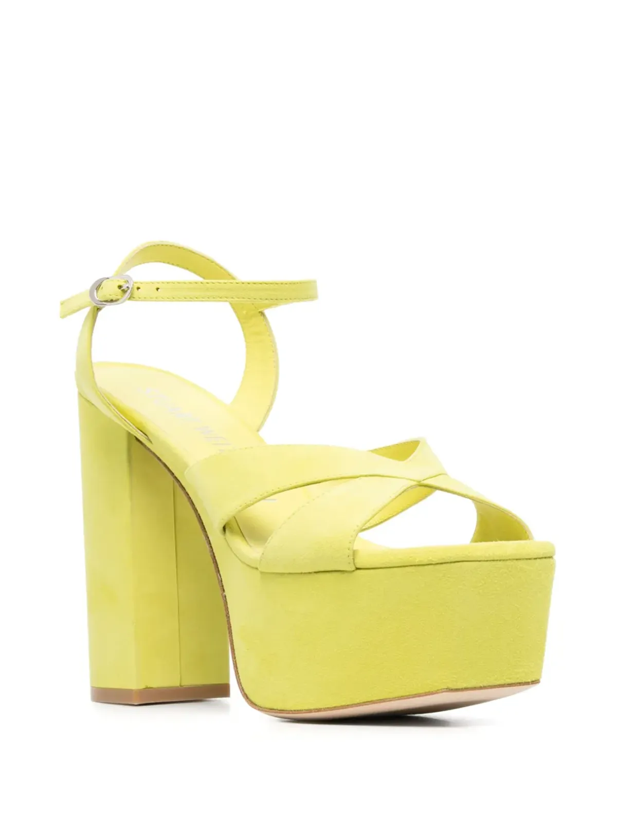 Stuart Weitzman Miami 140mmプラットフォームサンダル - グリーン - 画像2