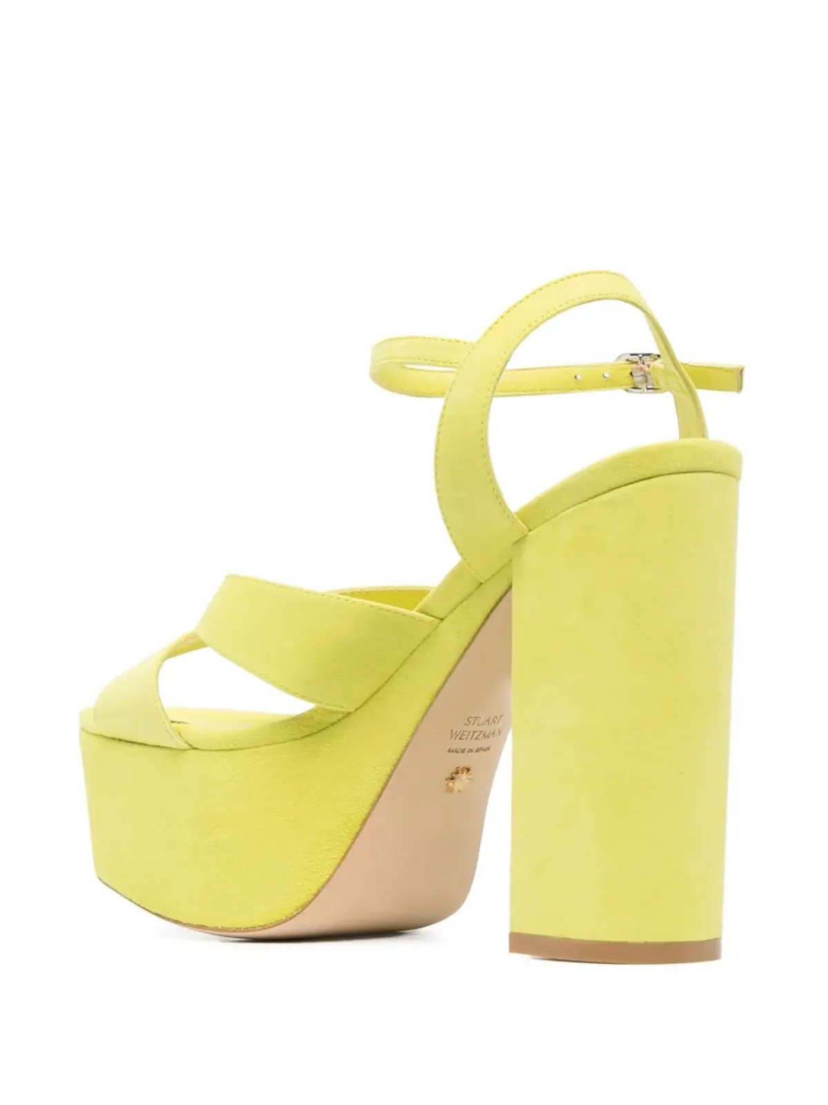 Stuart Weitzman Miami 140mmプラットフォームサンダル - グリーン - 画像3
