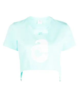 Courrèges サスペンダー風クロップドTシャツ - サムネイル1