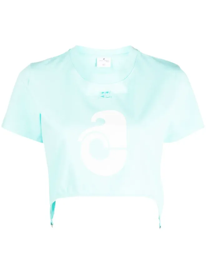 Courrèges Courrèges サスペンダー風クロップドTシャツの商品画像