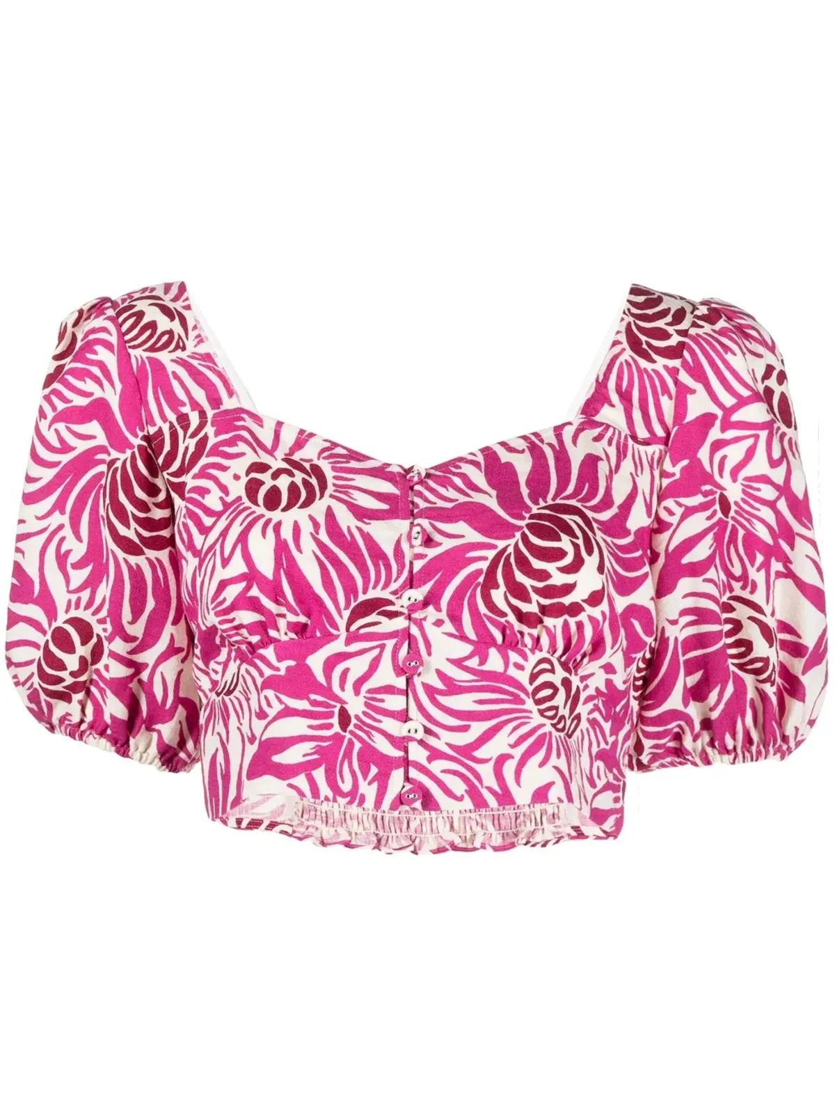 DVF Diane von Furstenberg 花柄プリントの半袖トップス - 画像1