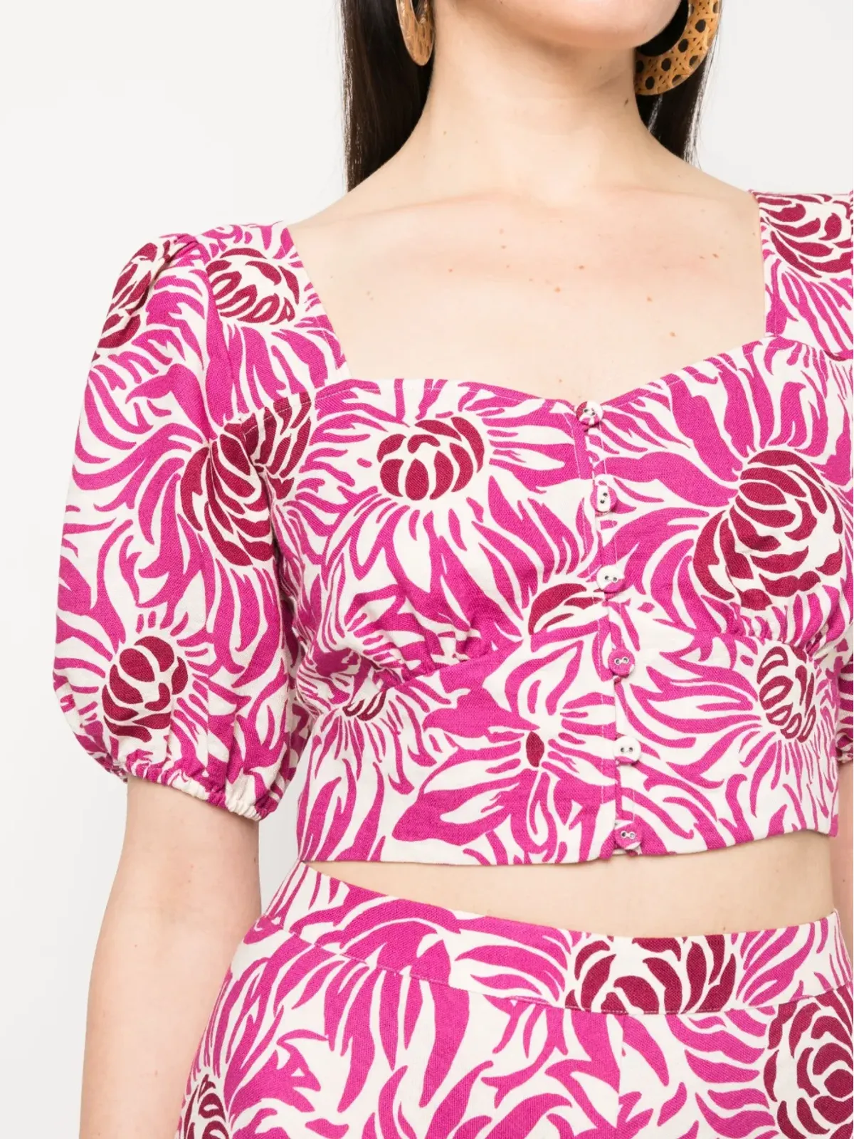 DVF Diane von Furstenberg 花柄プリントの半袖トップス - 画像5
