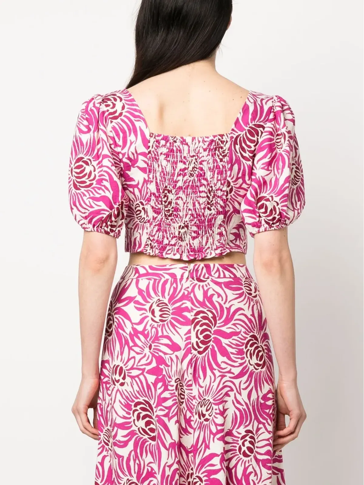 DVF Diane von Furstenberg 花柄プリントの半袖トップス - 画像4