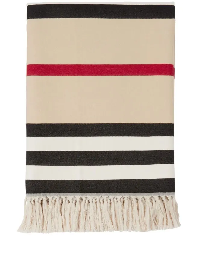 Burberry Burberry アイコンストライプ コットン ブランケットの商品画像
