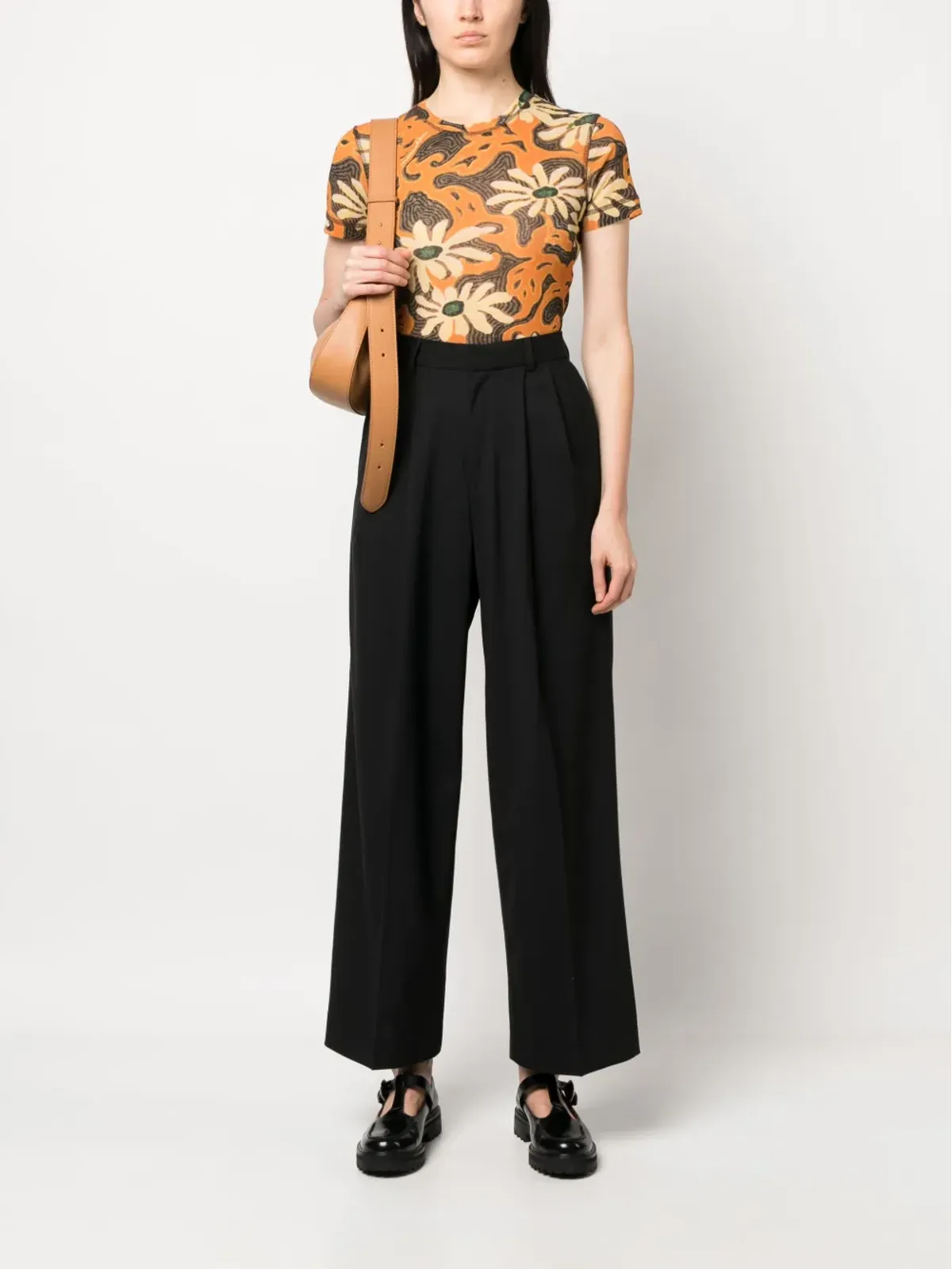 AZ FACTORY Alex wide-leg trousers - Black - 画像2