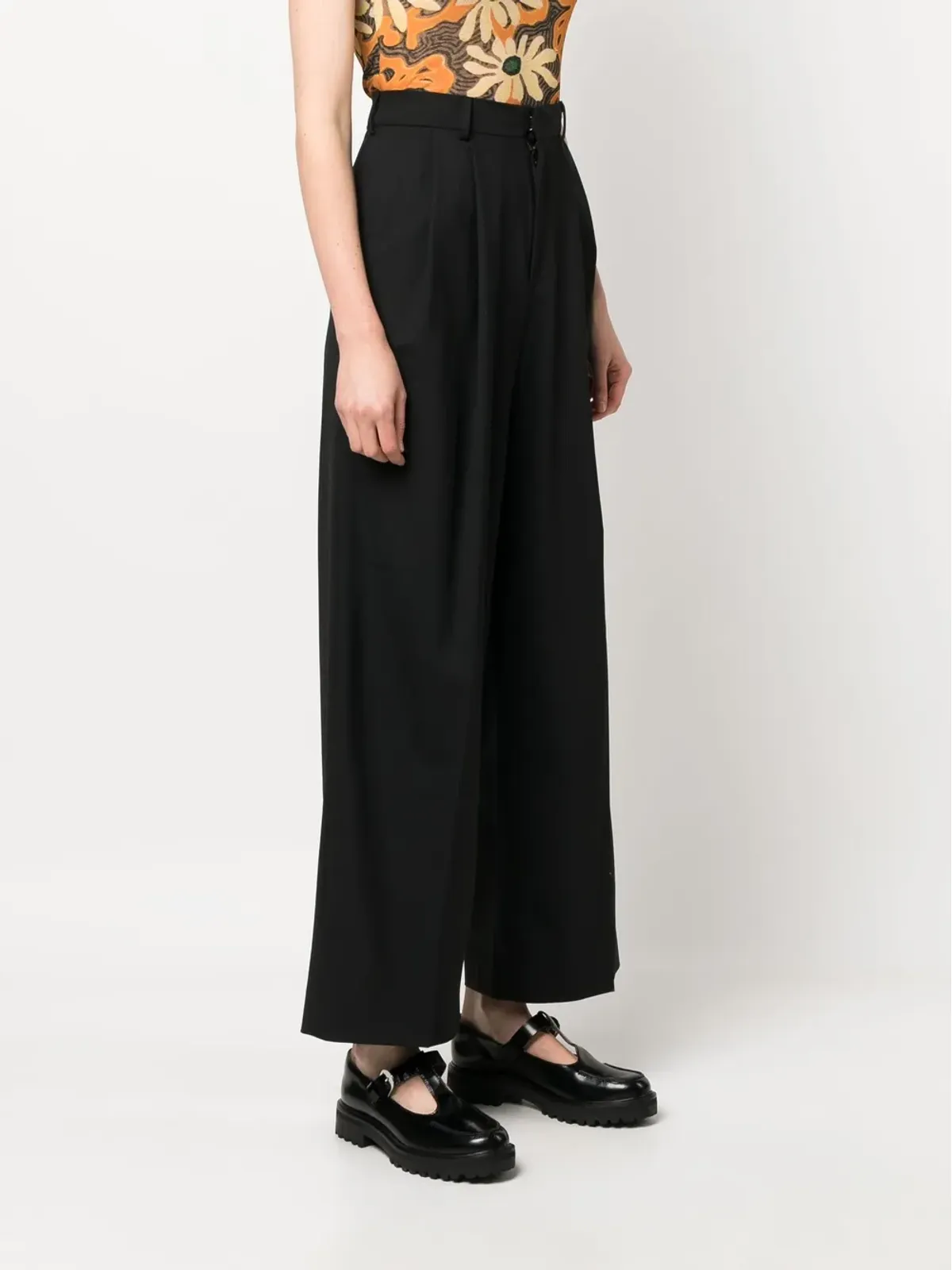 AZ FACTORY Alex wide-leg trousers - Black - 画像3
