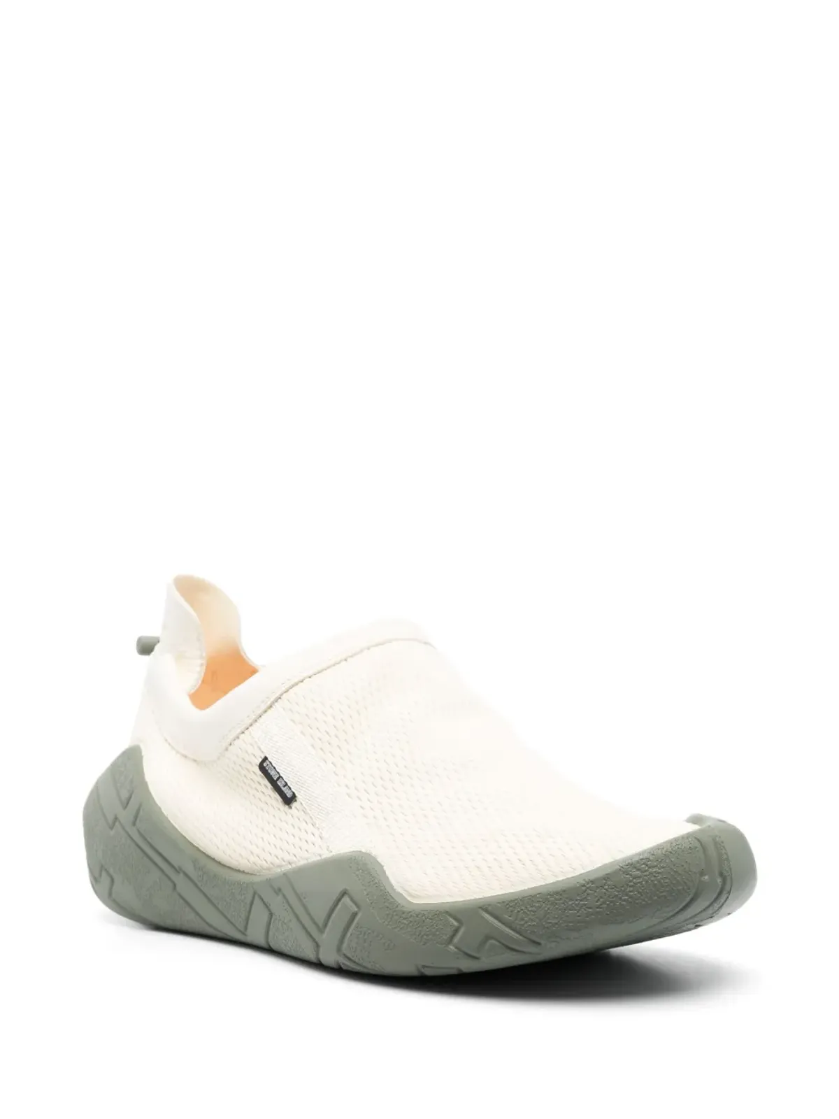 Stone Island Shadow Project ロゴパッチ レザー スリップオン スニーカー - 画像2