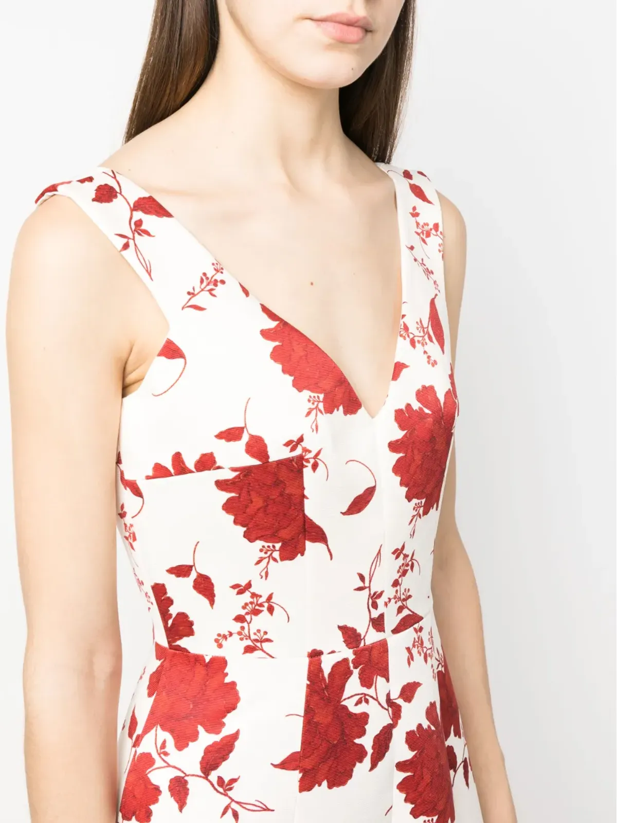 Emilia Wickstead Petrova floral-print midi dress - Neutrals - 画像5