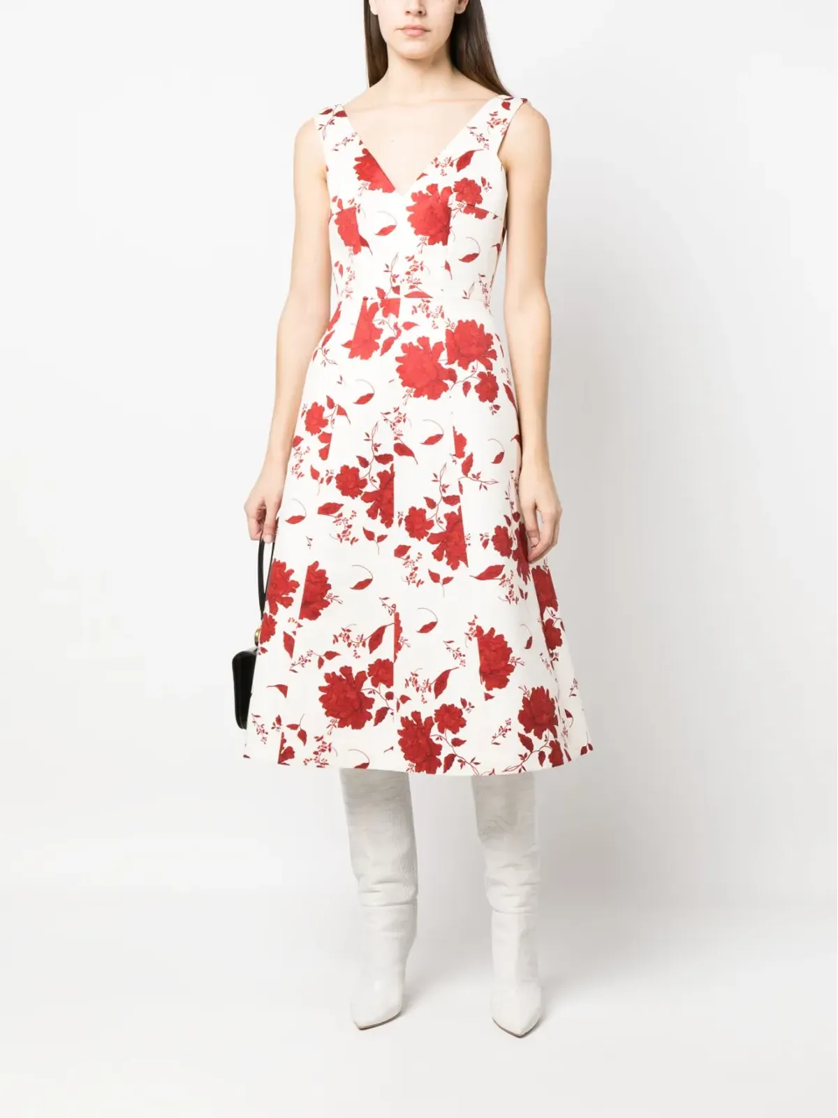 Emilia Wickstead Petrova floral-print midi dress - Neutrals - 画像2