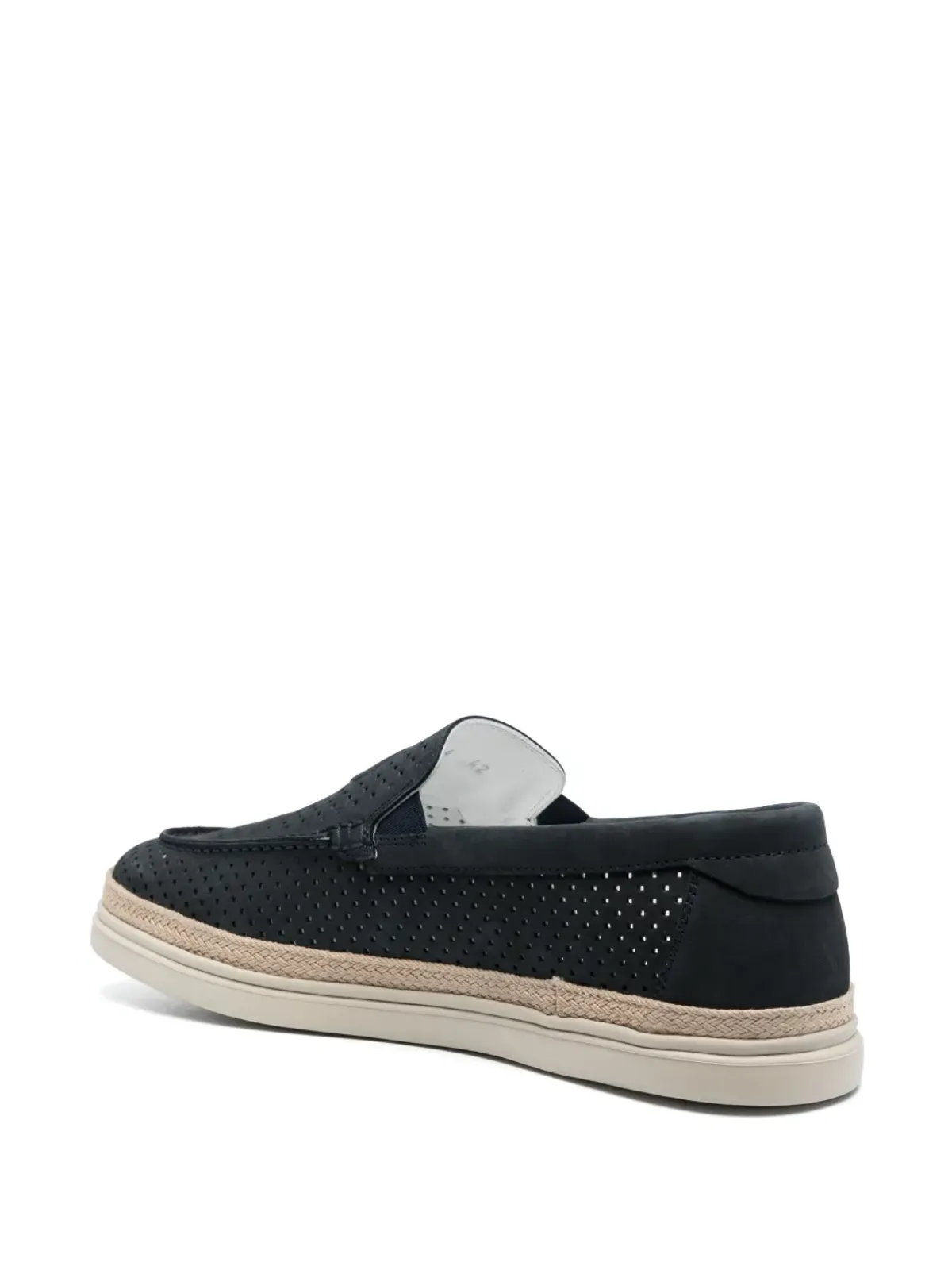 Casadei ヌバック パーフォレーテッドレザー エスパドリーユ - 画像3