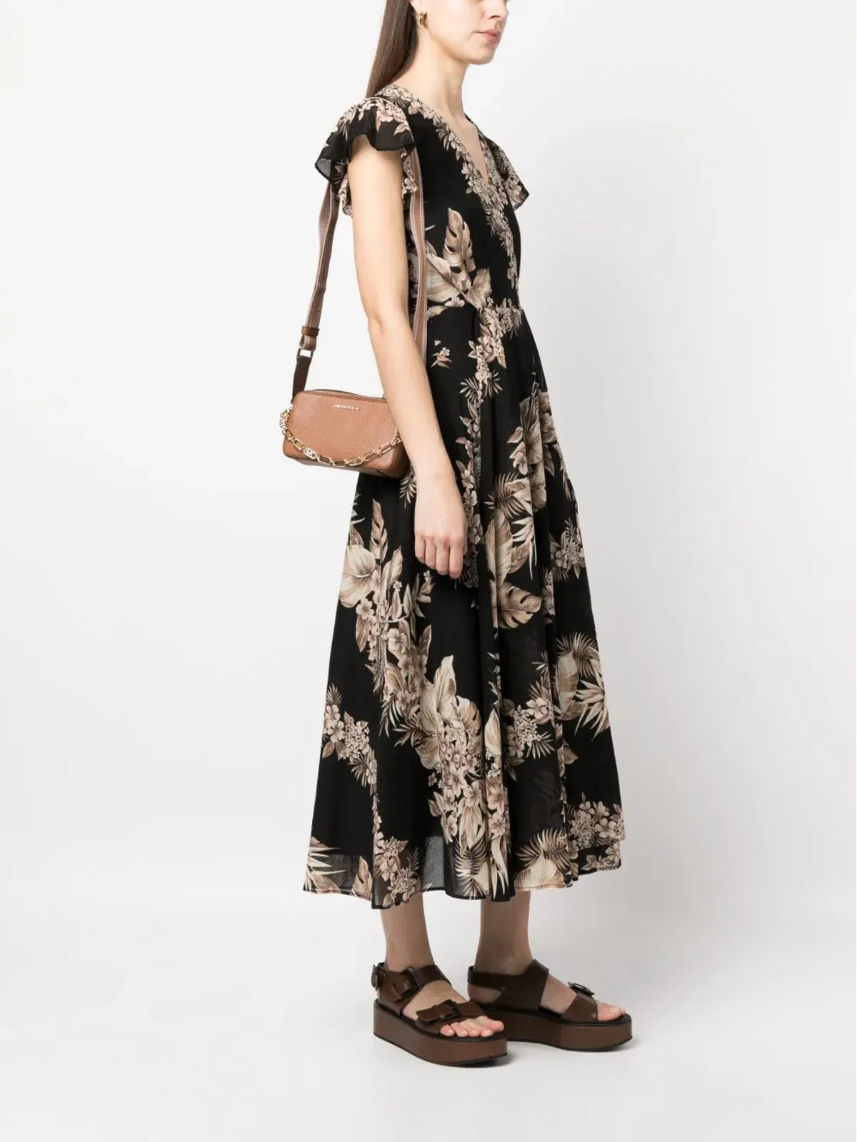 Michael Kors レザークロスボディバッグ - ブラウン - 画像2