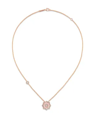 David Morris 18kt ローズゴールド Astra ダイヤモンドとマザーオブパール ペンダントネックレス - ピンク - サムネイル2