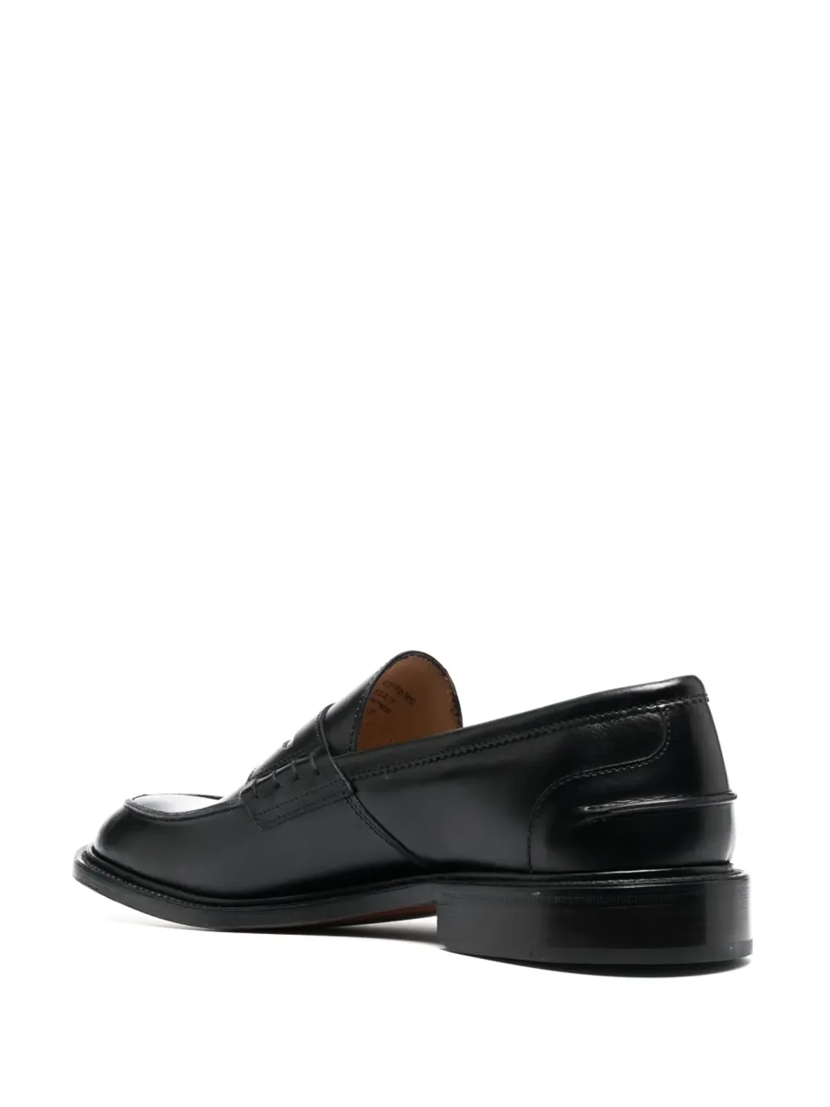Tricker's アーモンドトゥ レザー ローファー - ブラック - 画像3