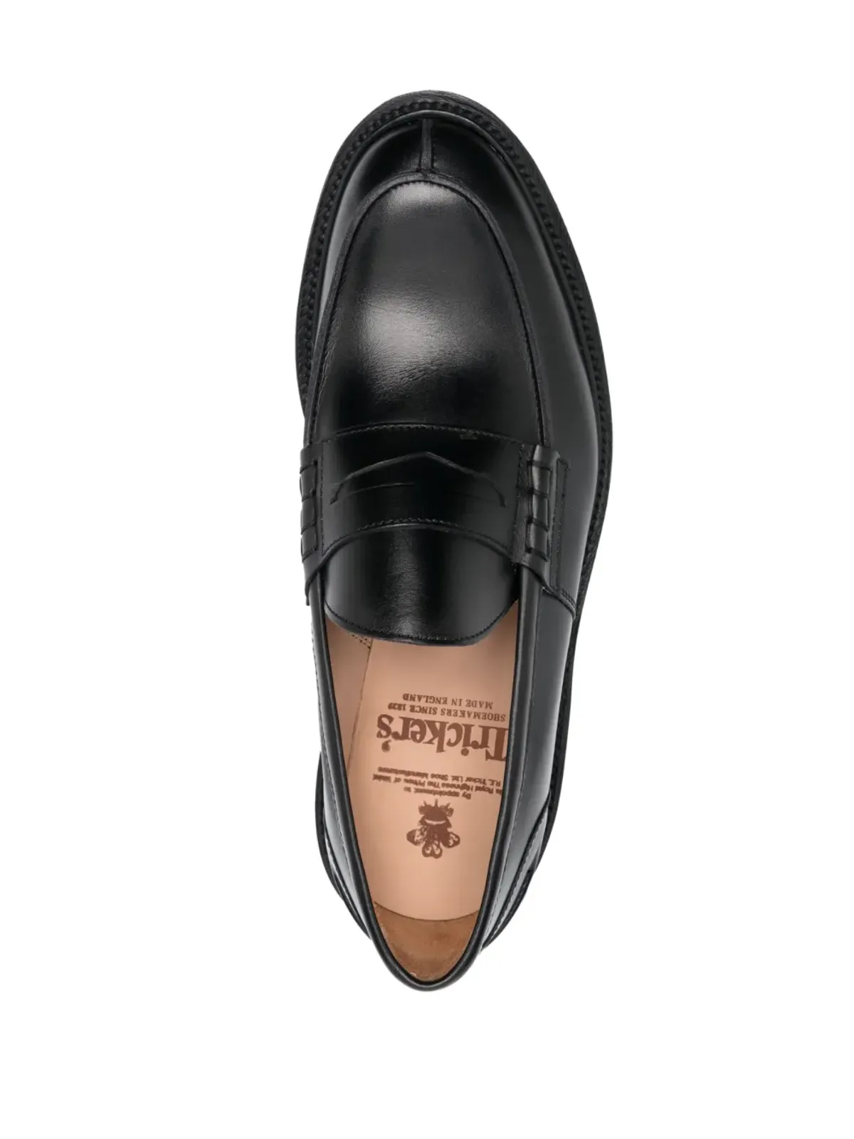 Tricker's アーモンドトゥ レザー ローファー - ブラック - 画像4