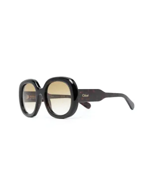 Chloé Eyewear ロゴプリント オーバーサイズフレーム サングラス - サムネイル2