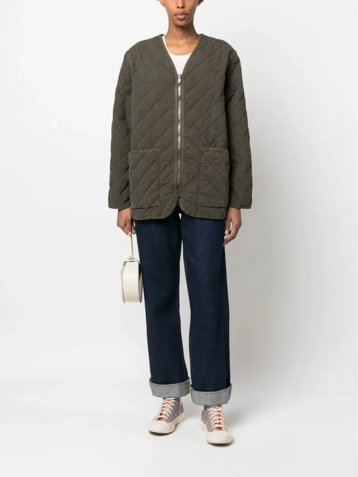 Golden Goose キルテッドジップアップジャケット - 画像2