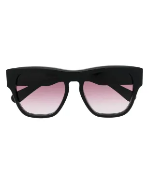 Chloé Eyewear ポリッシュドスクエアフレーム サングラス - ブラック - サムネイル1