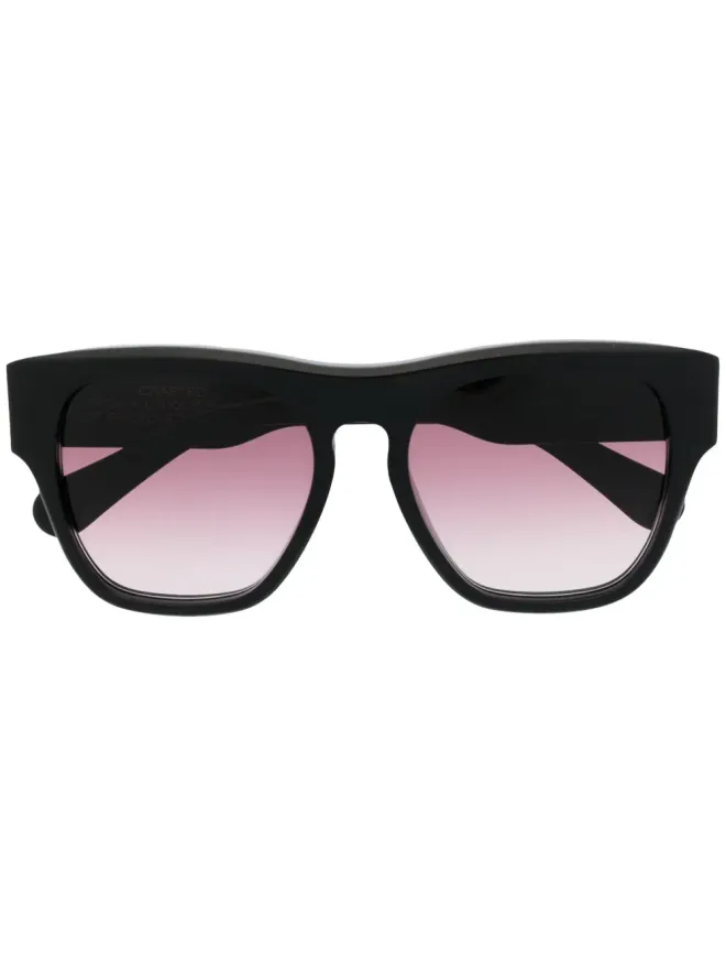 Chloé Eyewear Chloé Eyewear ポリッシュドスクエアフレーム サングラス - ブラックの商品画像