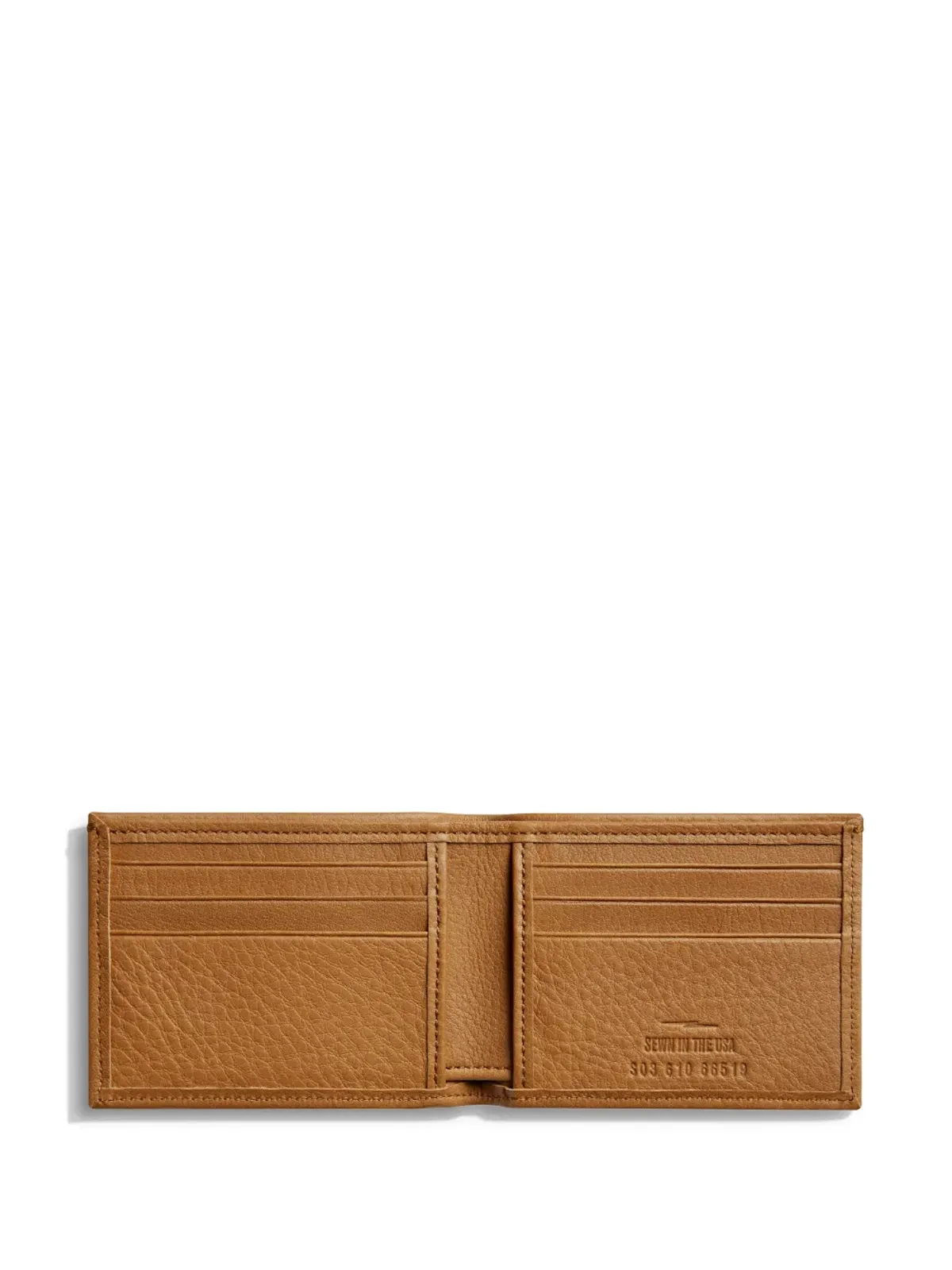 Shinola スリムグレインレザー二つ折りウォレット - 画像3
