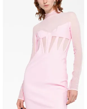 Mugler コルセット・イルージョン シアーパネル ミニドレス - サムネイル5